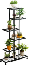 6 Tier Black Metal Plant Stand