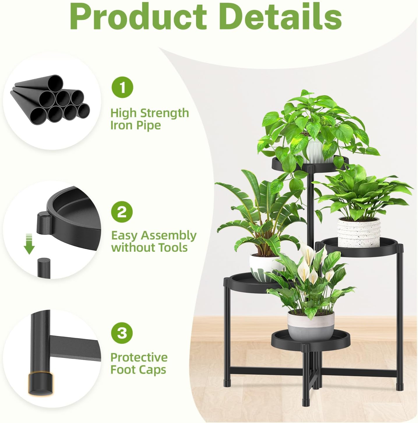 4 Tier Folding Plant Stand