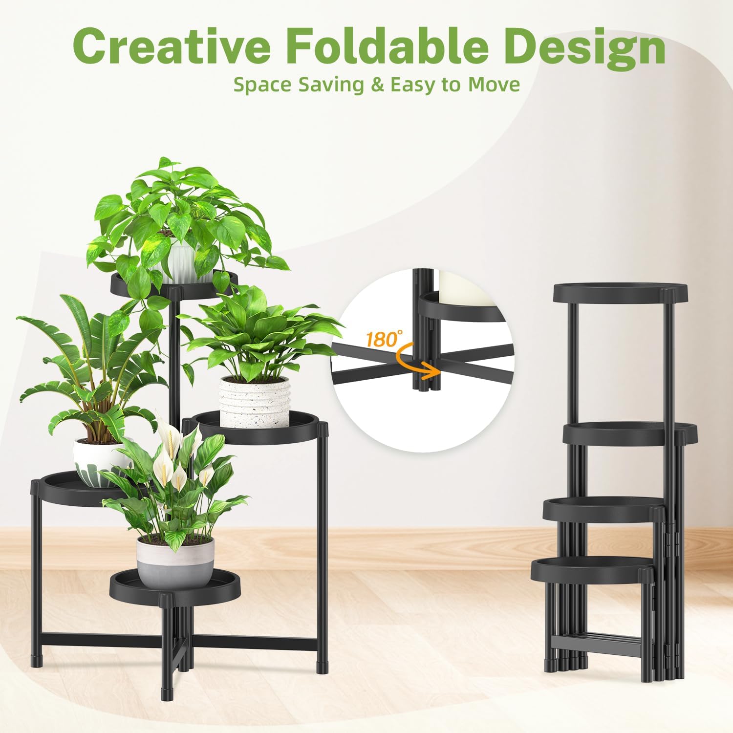 4 Tier Folding Plant Stand