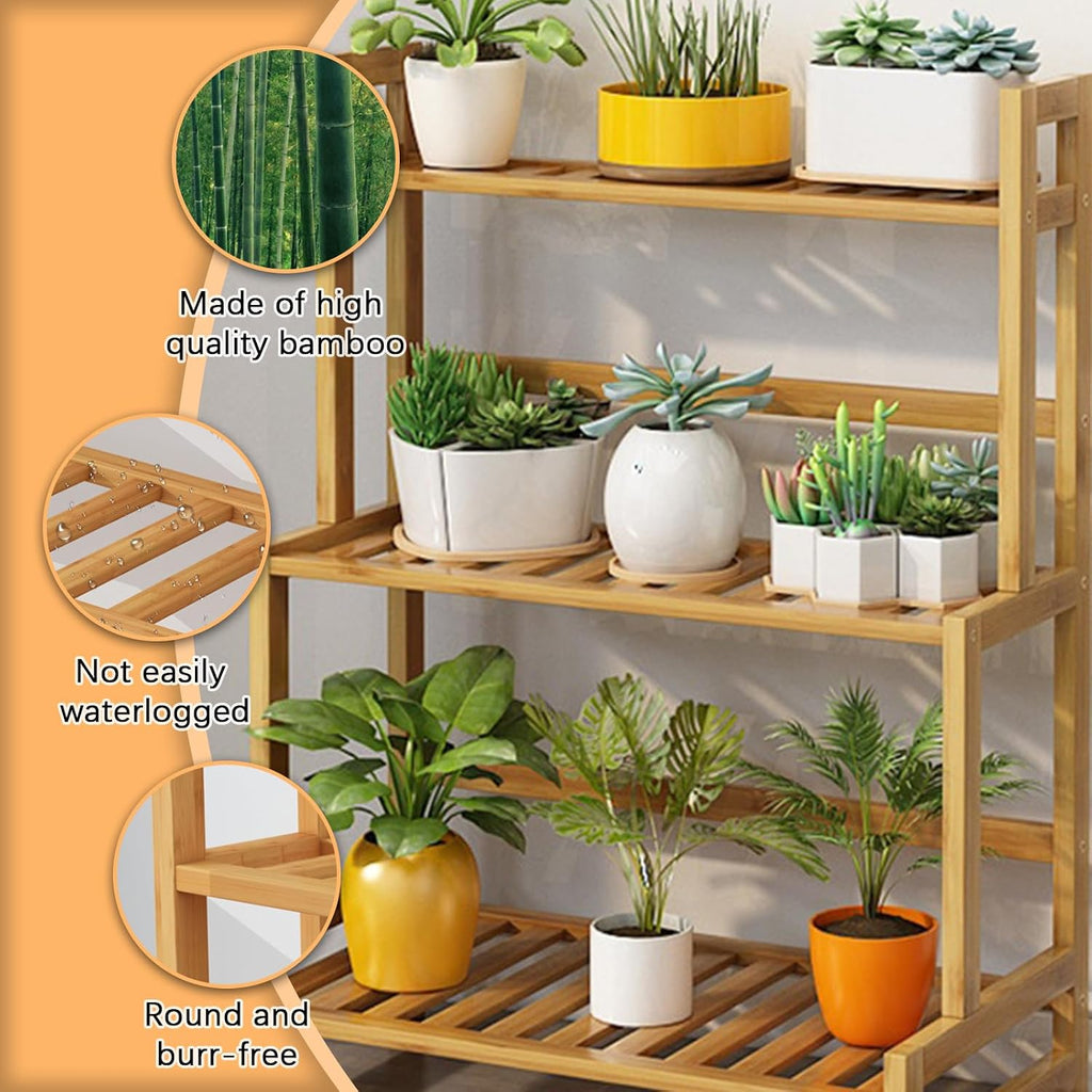Multi-tier Wooden Plant Stand