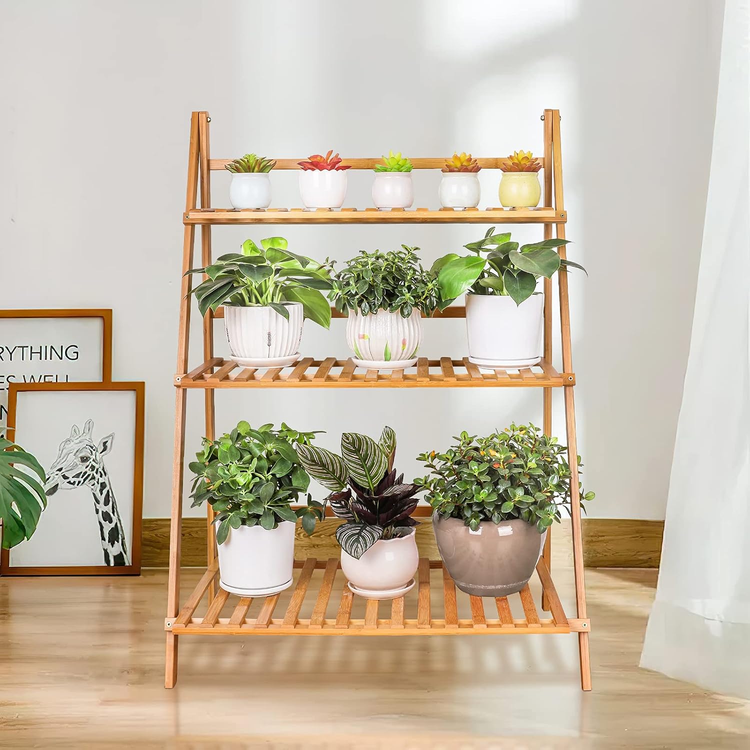 Bamboo 3 Tier Plant Stand