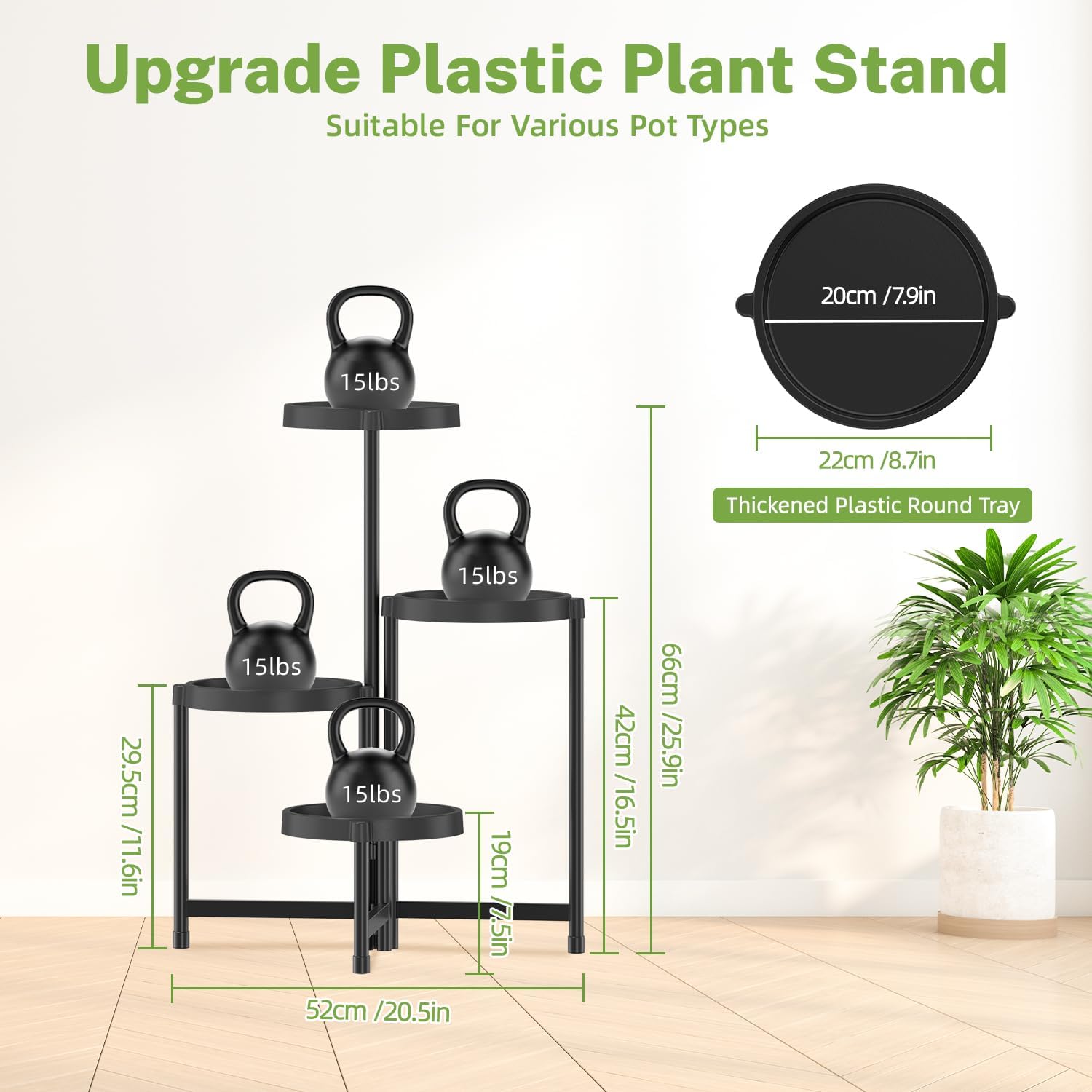 4 Tier Folding Plant Stand