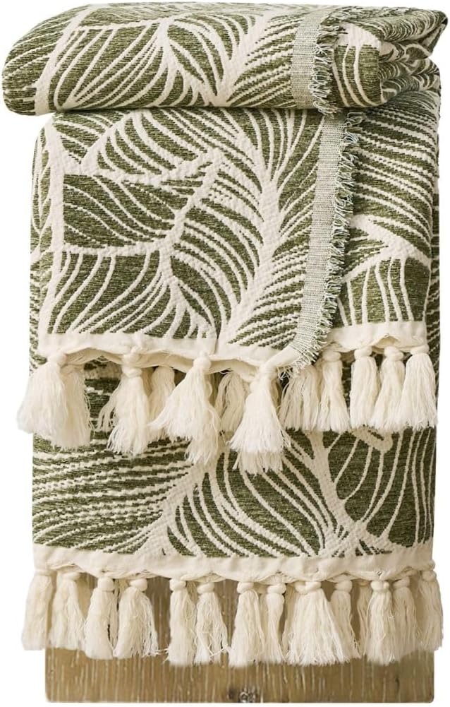 Chenille Tassel Throw Blanket
