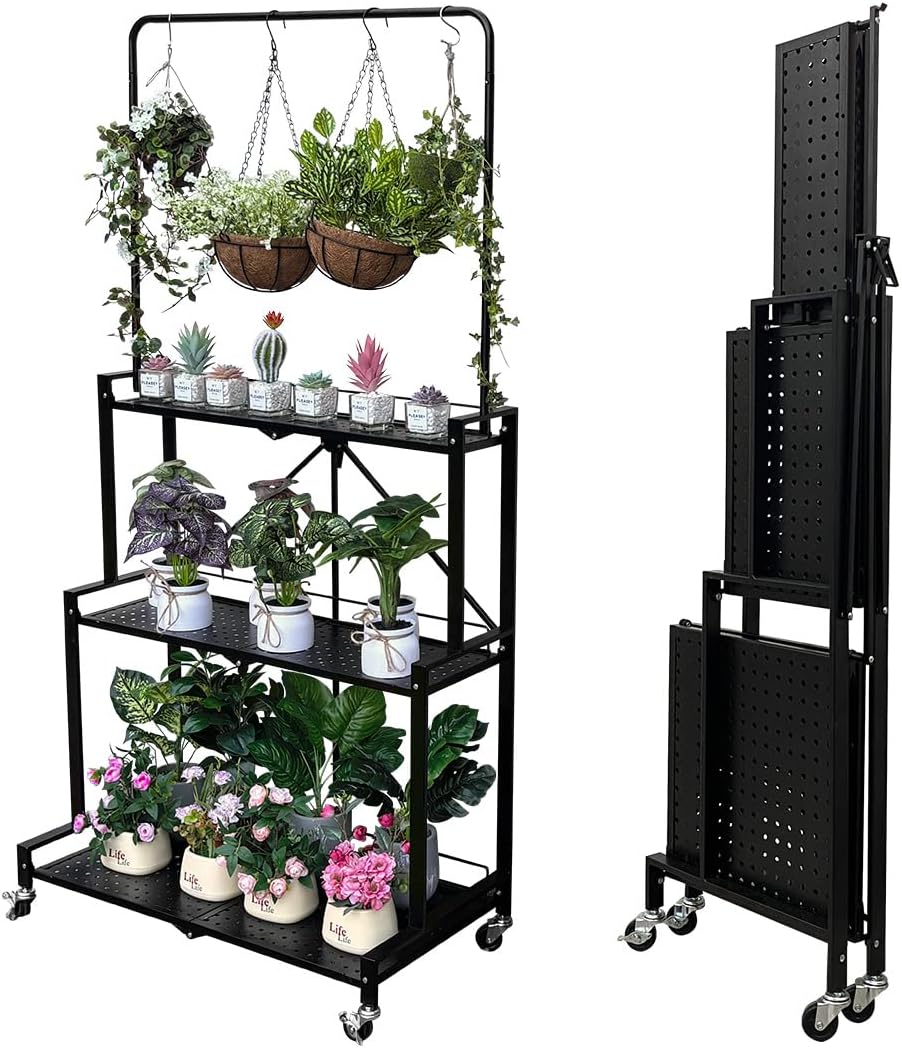 Foldable 4-Tier Plant Stand