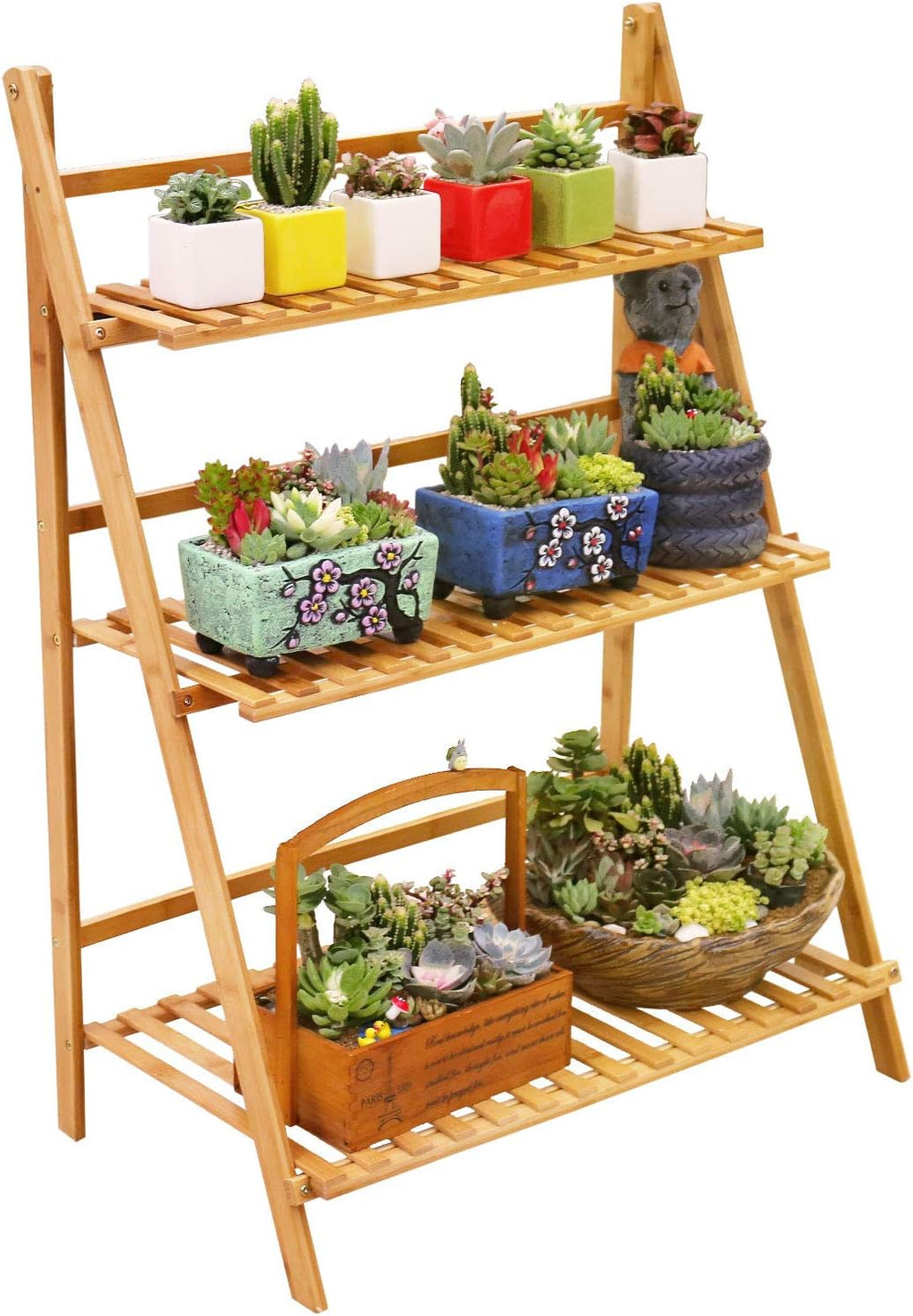 Bamboo 3 Tier Plant Stand