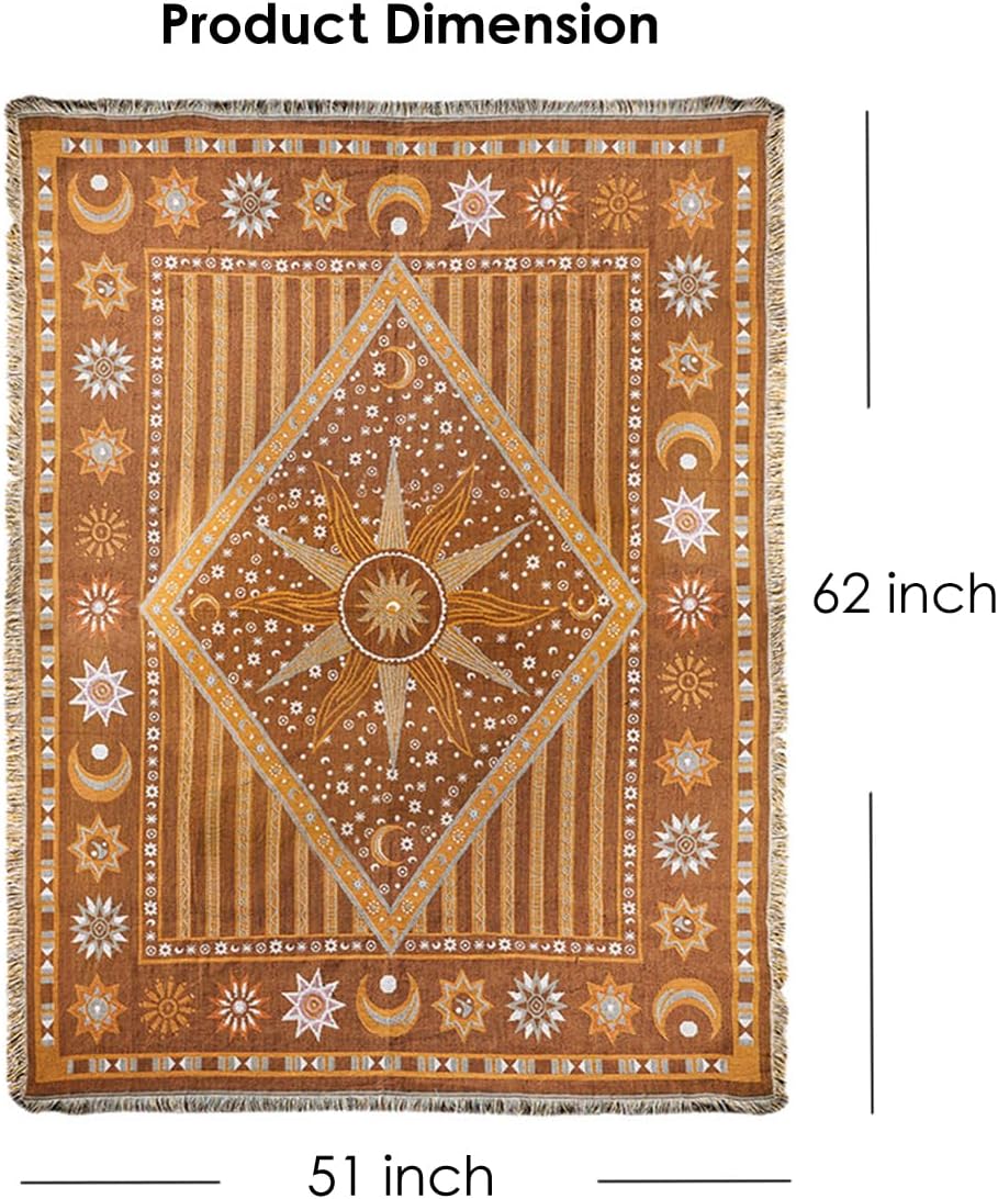 Boho Tassel Throw Blanket