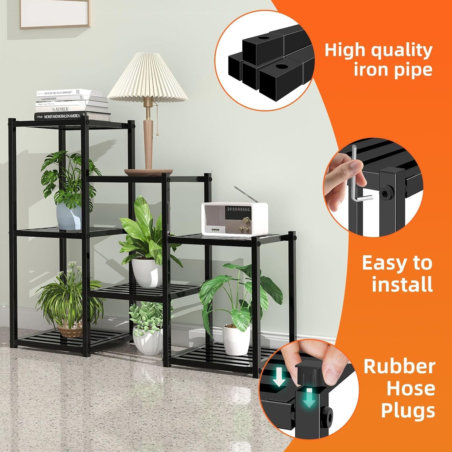 Simple Trending 7 Tier Metal Plant Stand