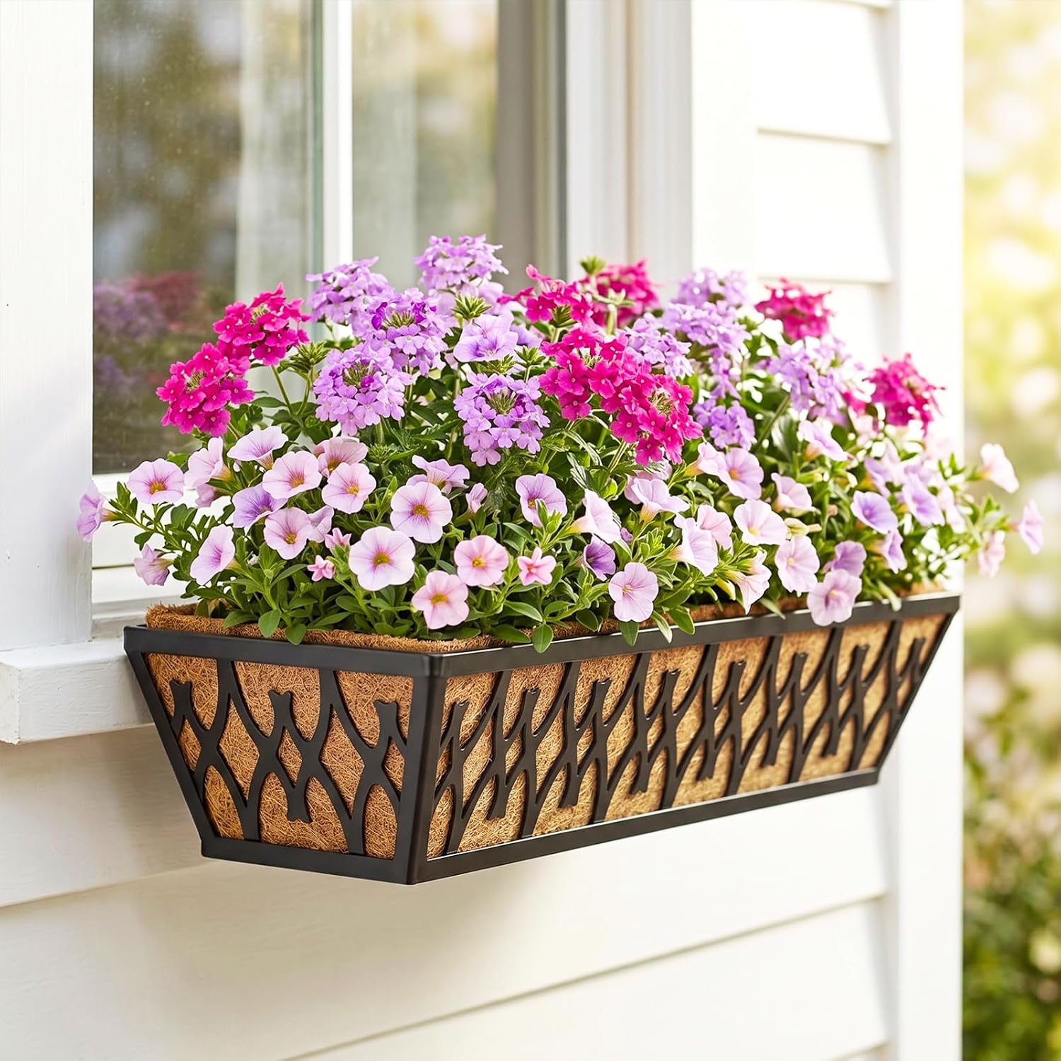 4 Pack Window Boxes Planters