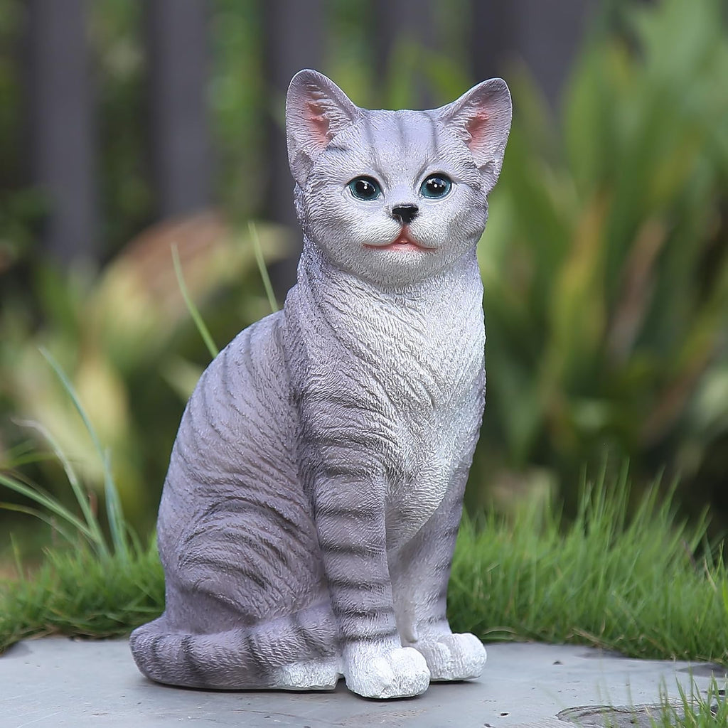 Resin Cat Garden Statue Decor