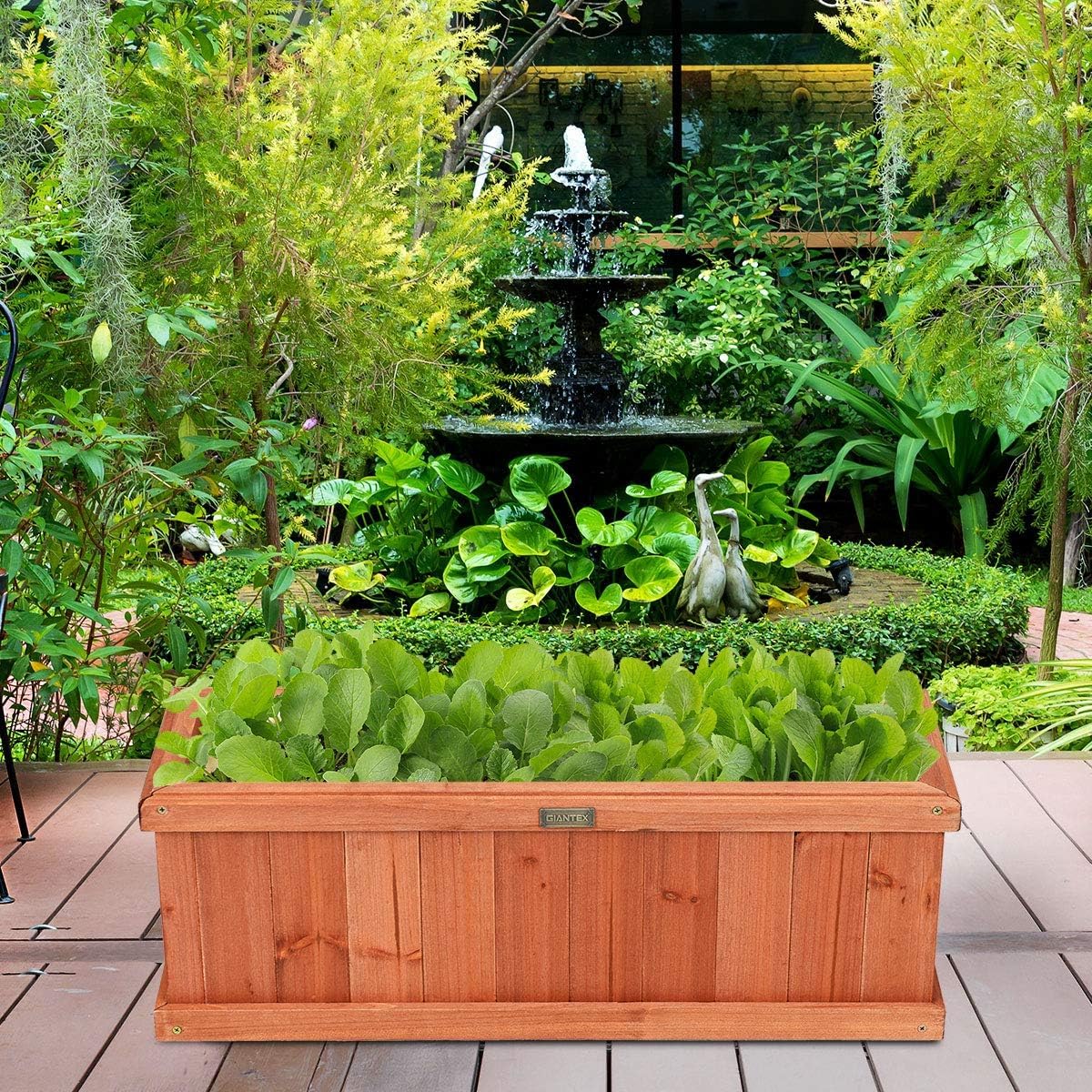 2 Pack Wood Garden Planter Box