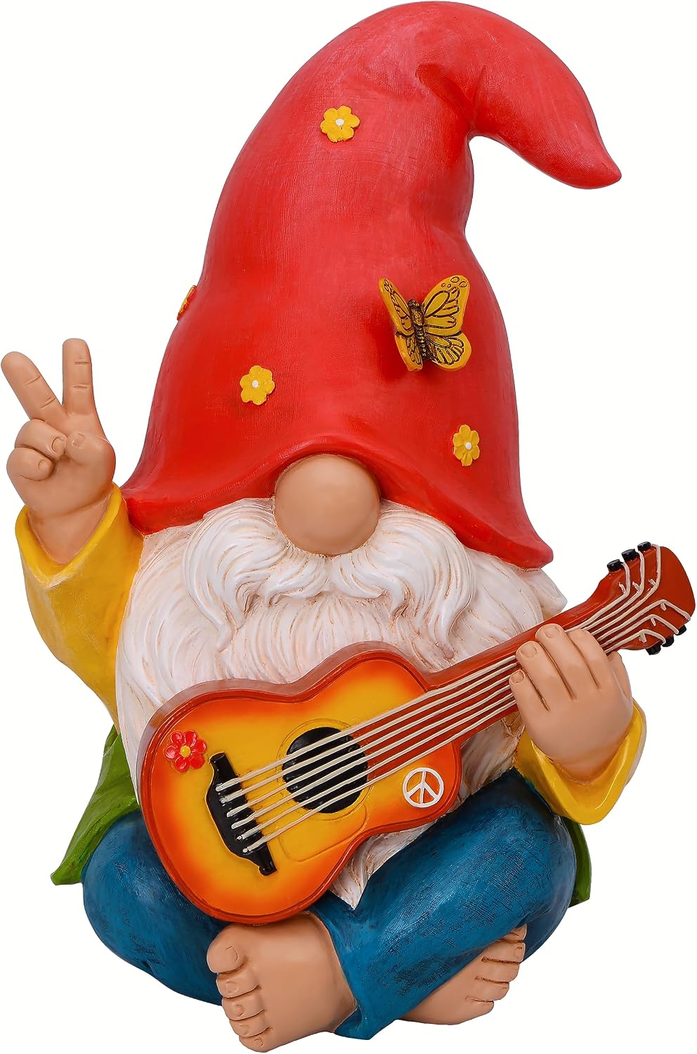 Mood Lab Hippie Gnome Garden Statue