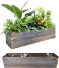 2 Pcs Wood Window Box Planter