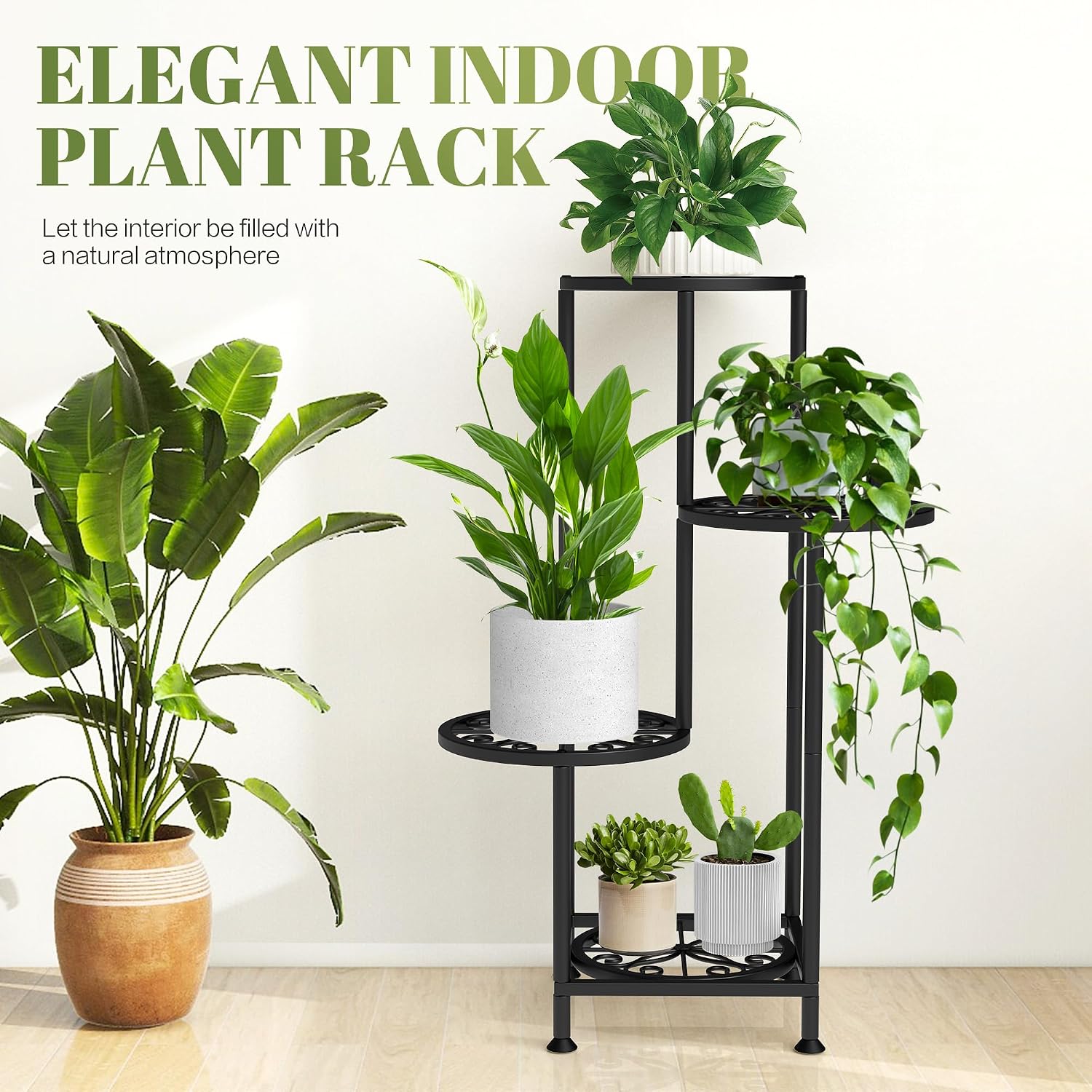 4 Tier Metal Corner Plant Stand