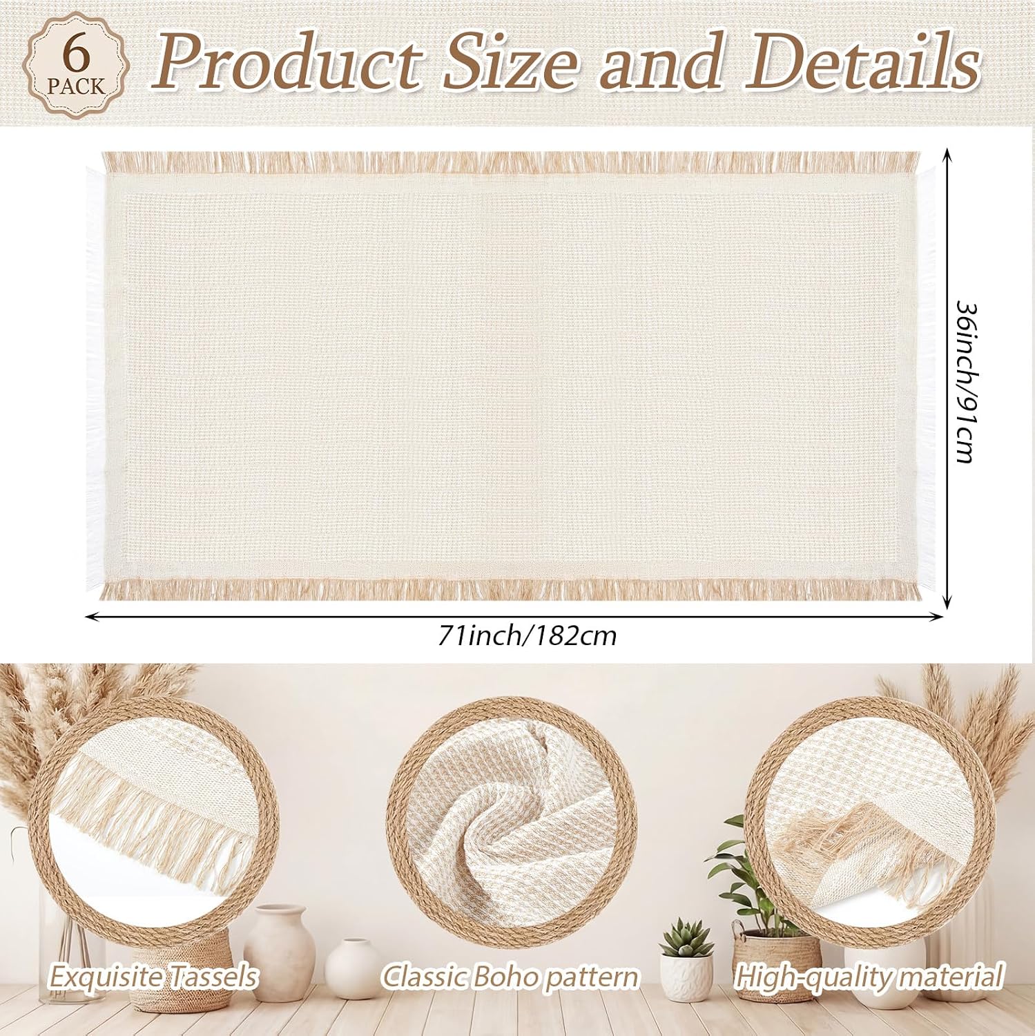 Large Boho Outdoor Picnic Blanket