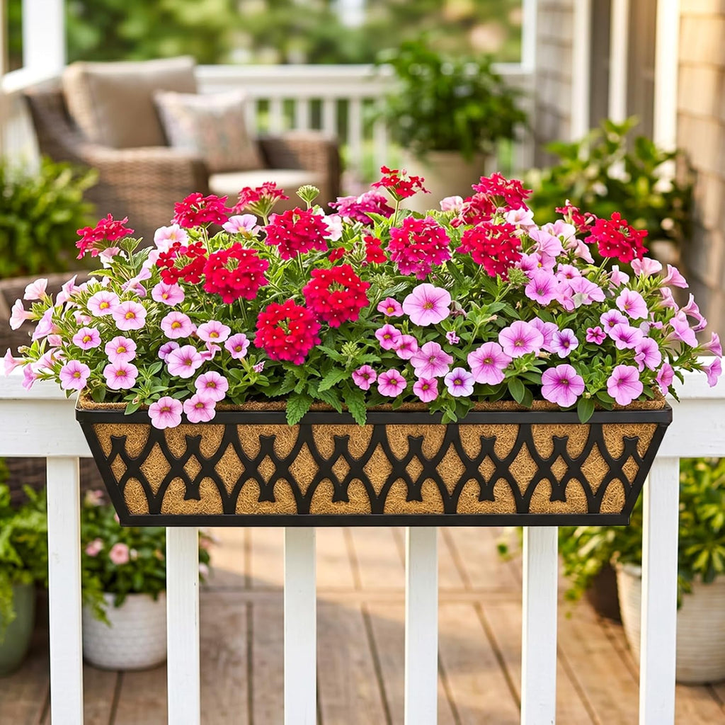 4 Pack Window Boxes Planters