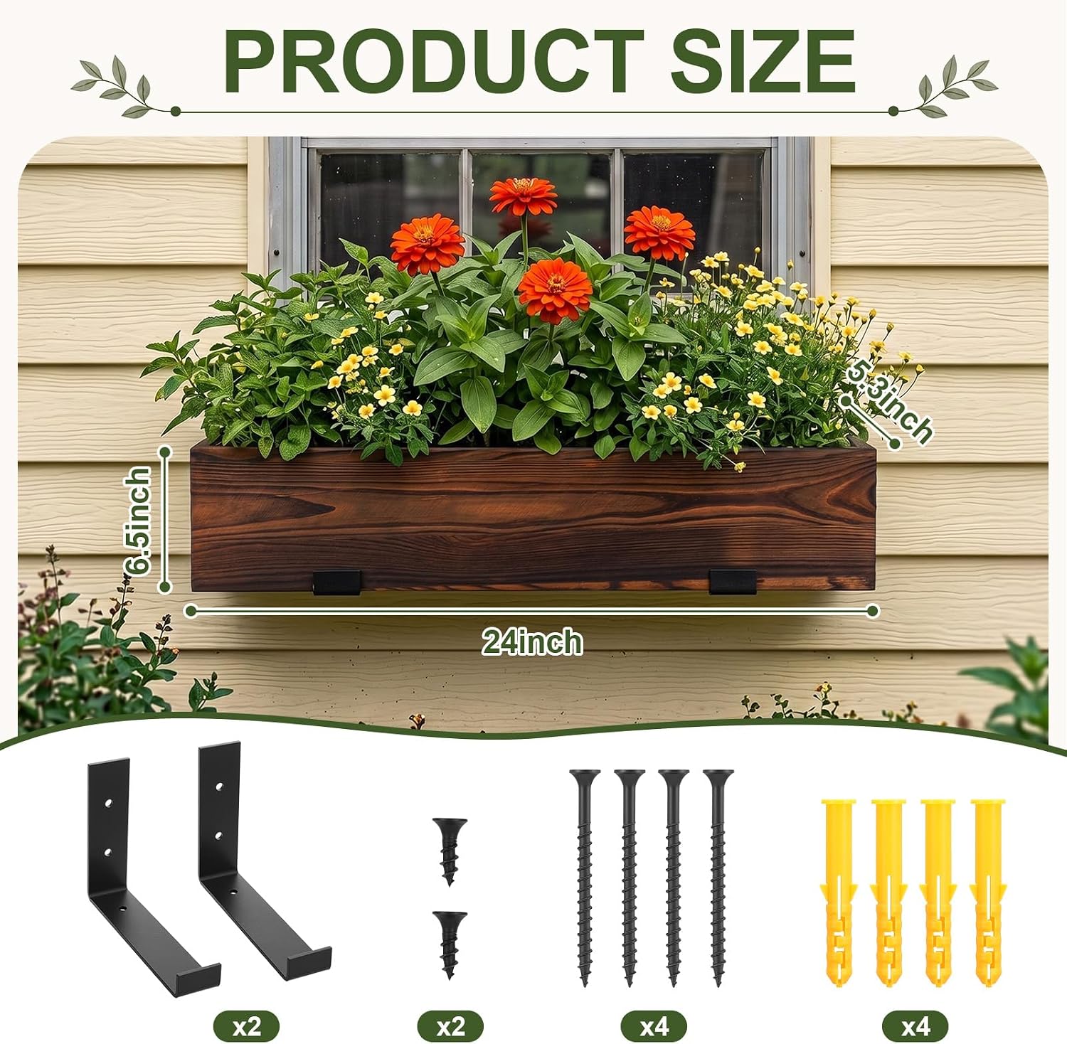 Wood Window Planter Box