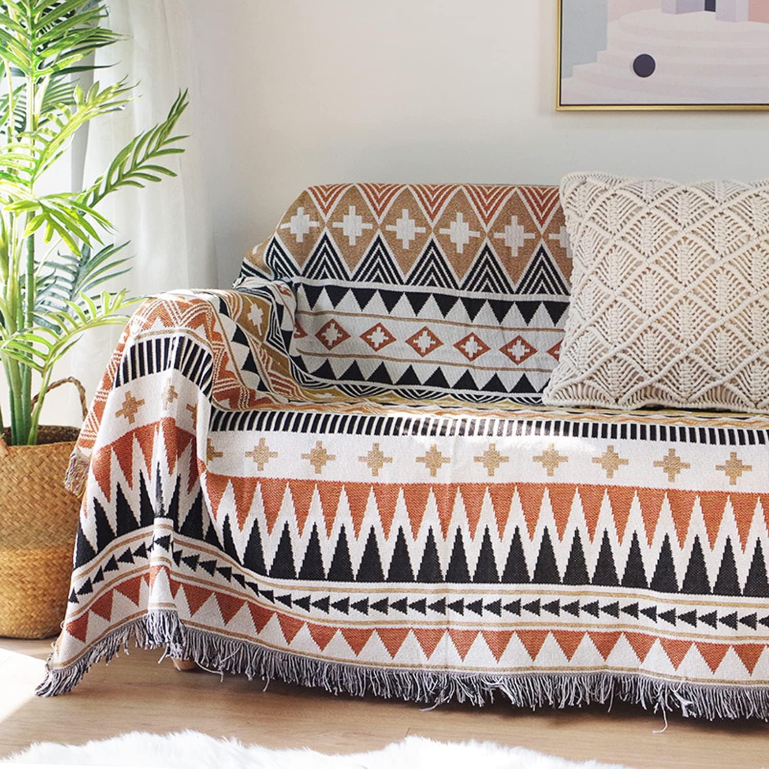 Boho Aztec Throw Blanket