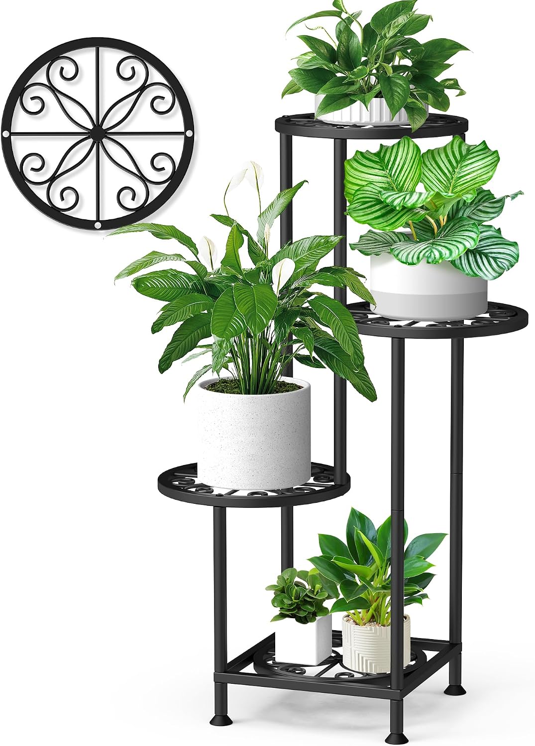 4 Tier Metal Corner Plant Stand
