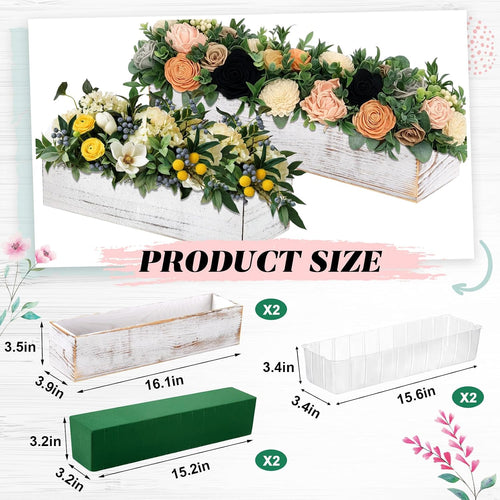 2 Set Wood Planter Box