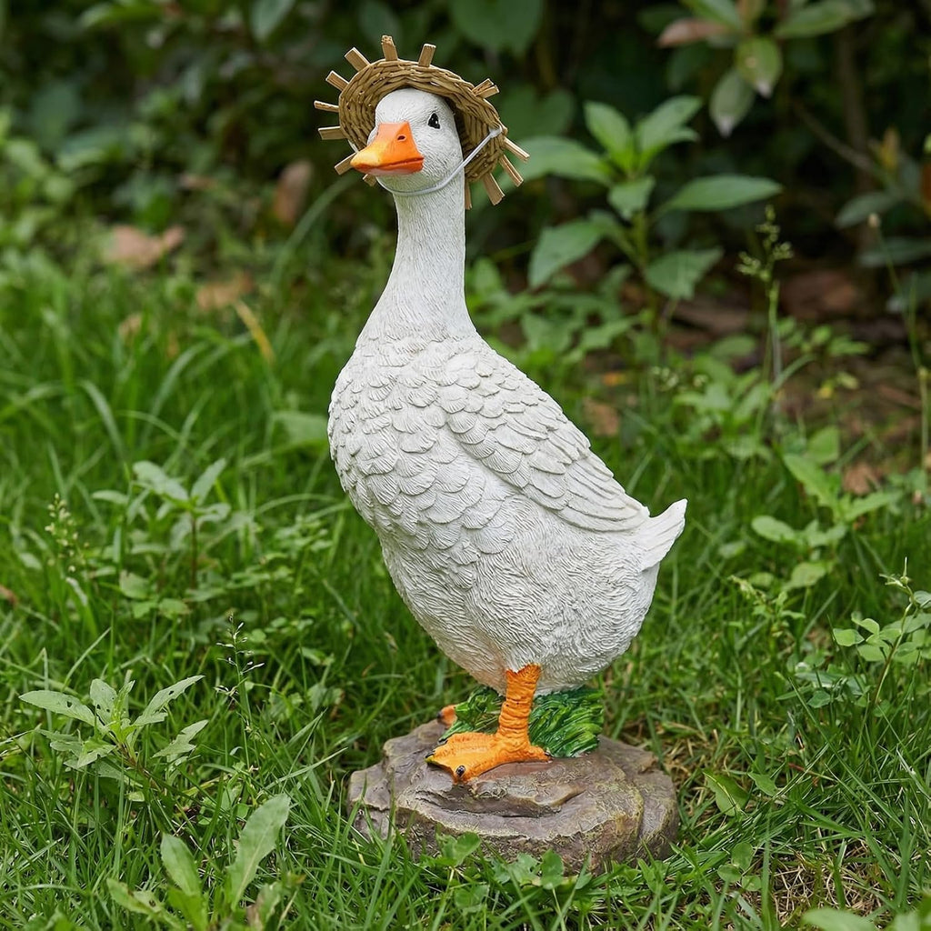 Resin Duck Garden Statue Decor