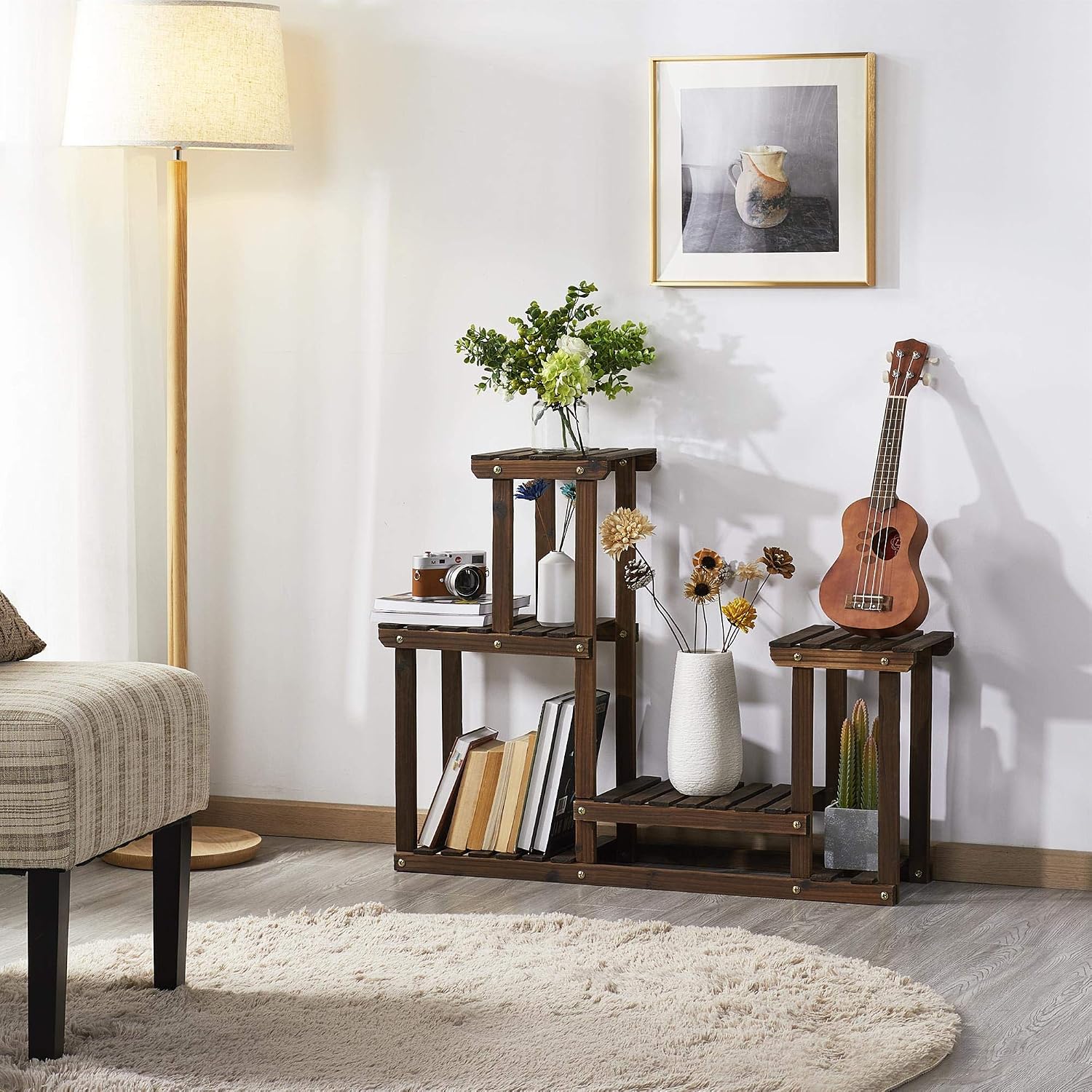 Outdoor Plant Shelf Tiered Stand