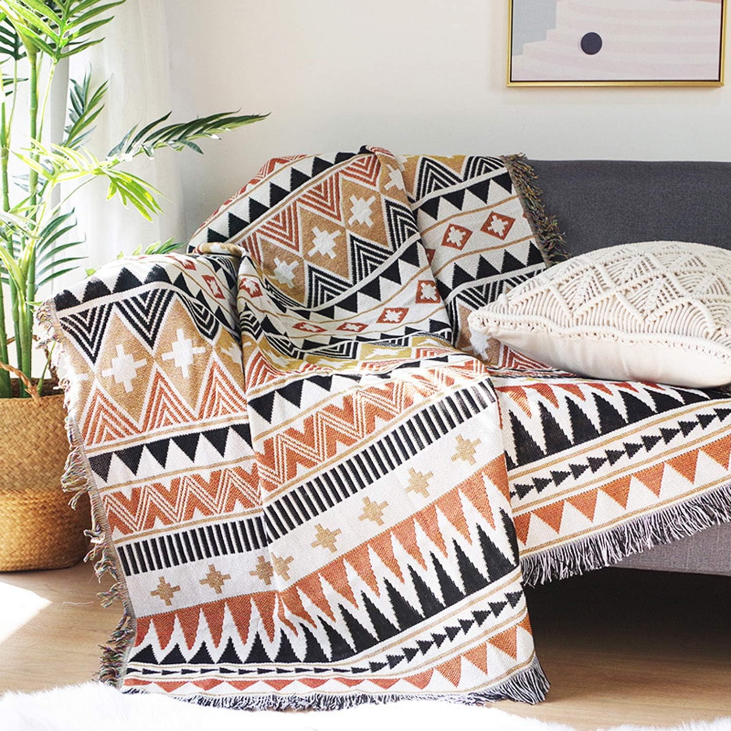 Boho Aztec Throw Blanket