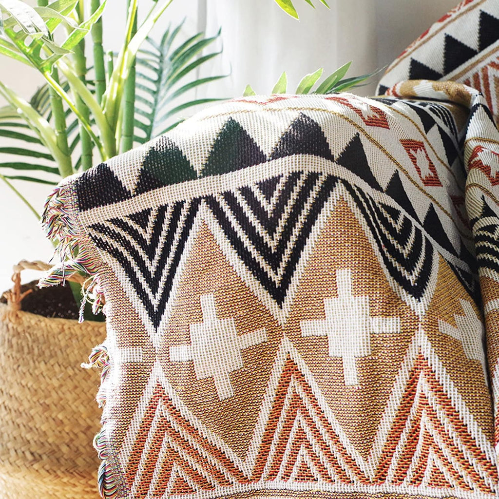 Boho Aztec Throw Blanket