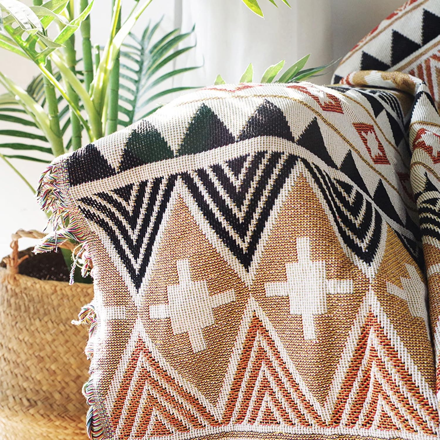Boho Aztec Throw Blanket