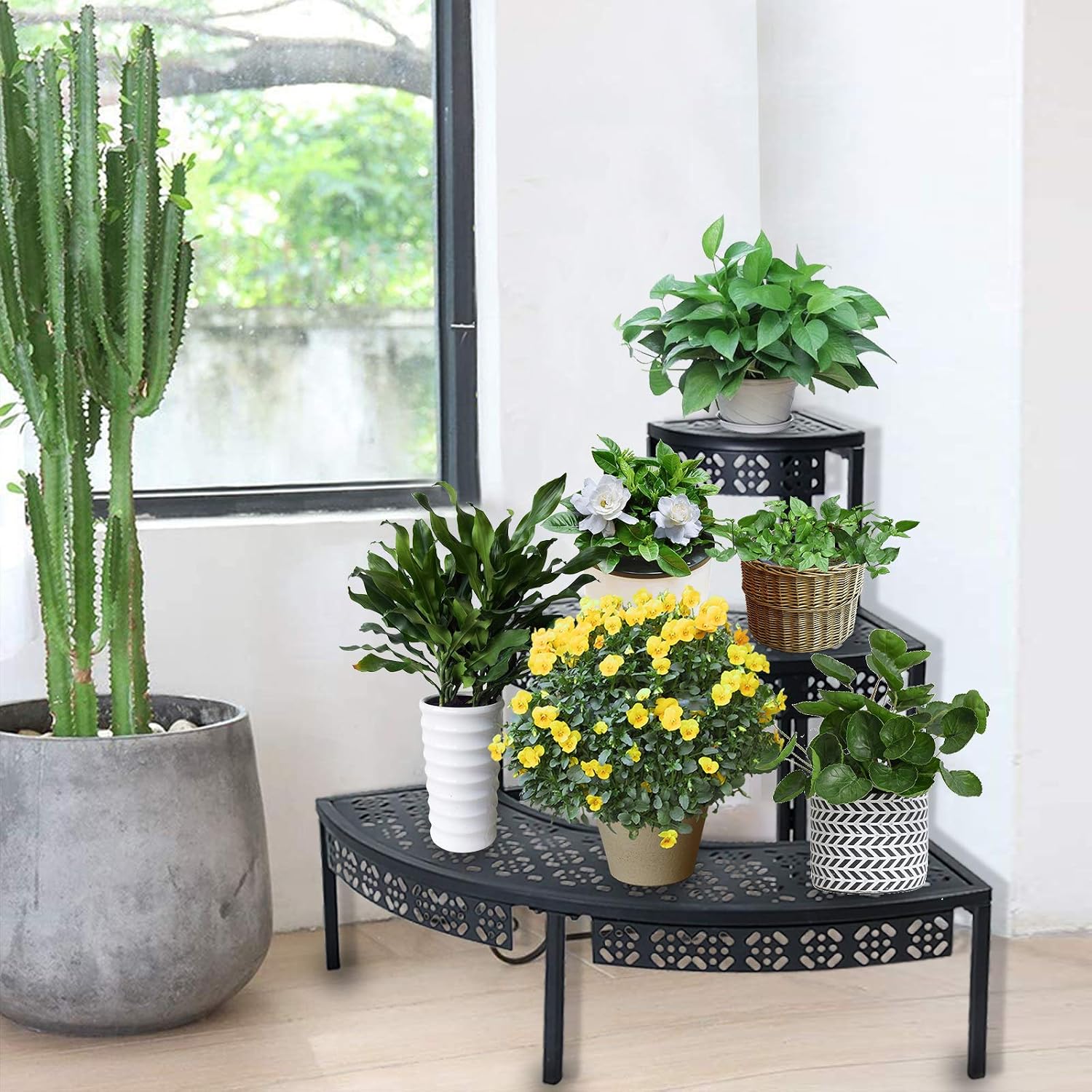 3-Tier Metal Corner Plant Stand