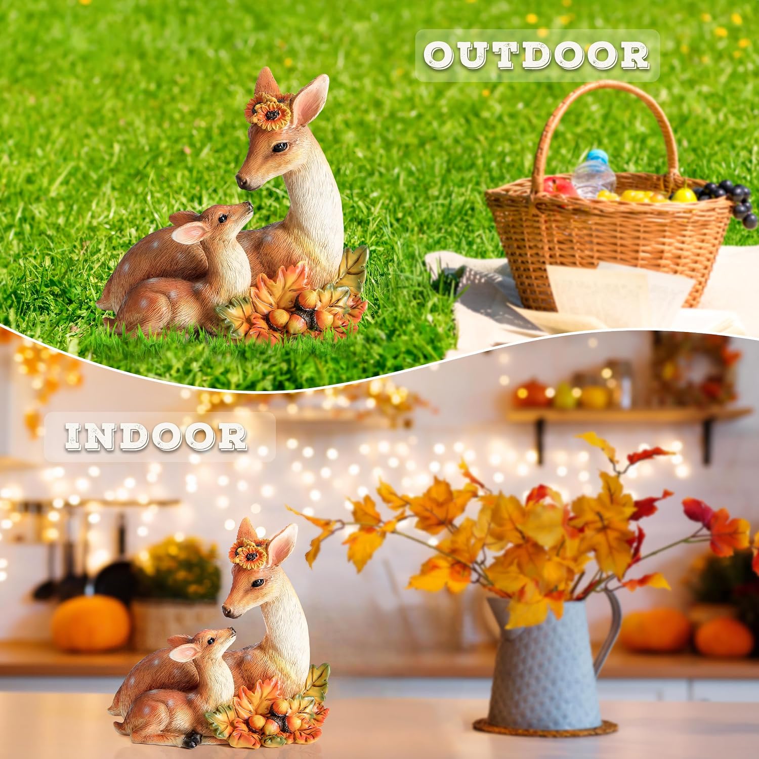 Garden Resin Deer Statue Decor