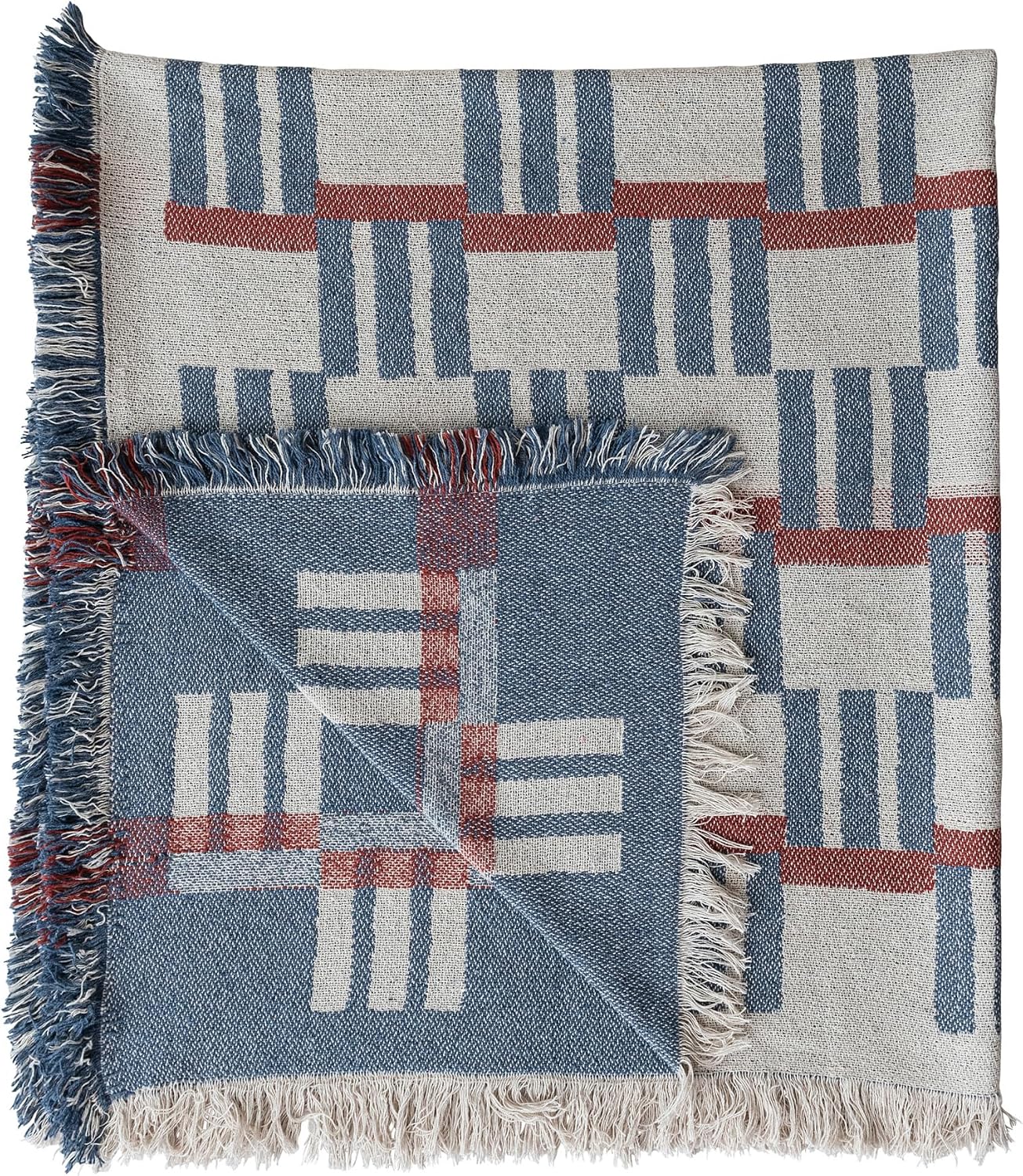 Creative Co-Op Jacquard Throw Blanket