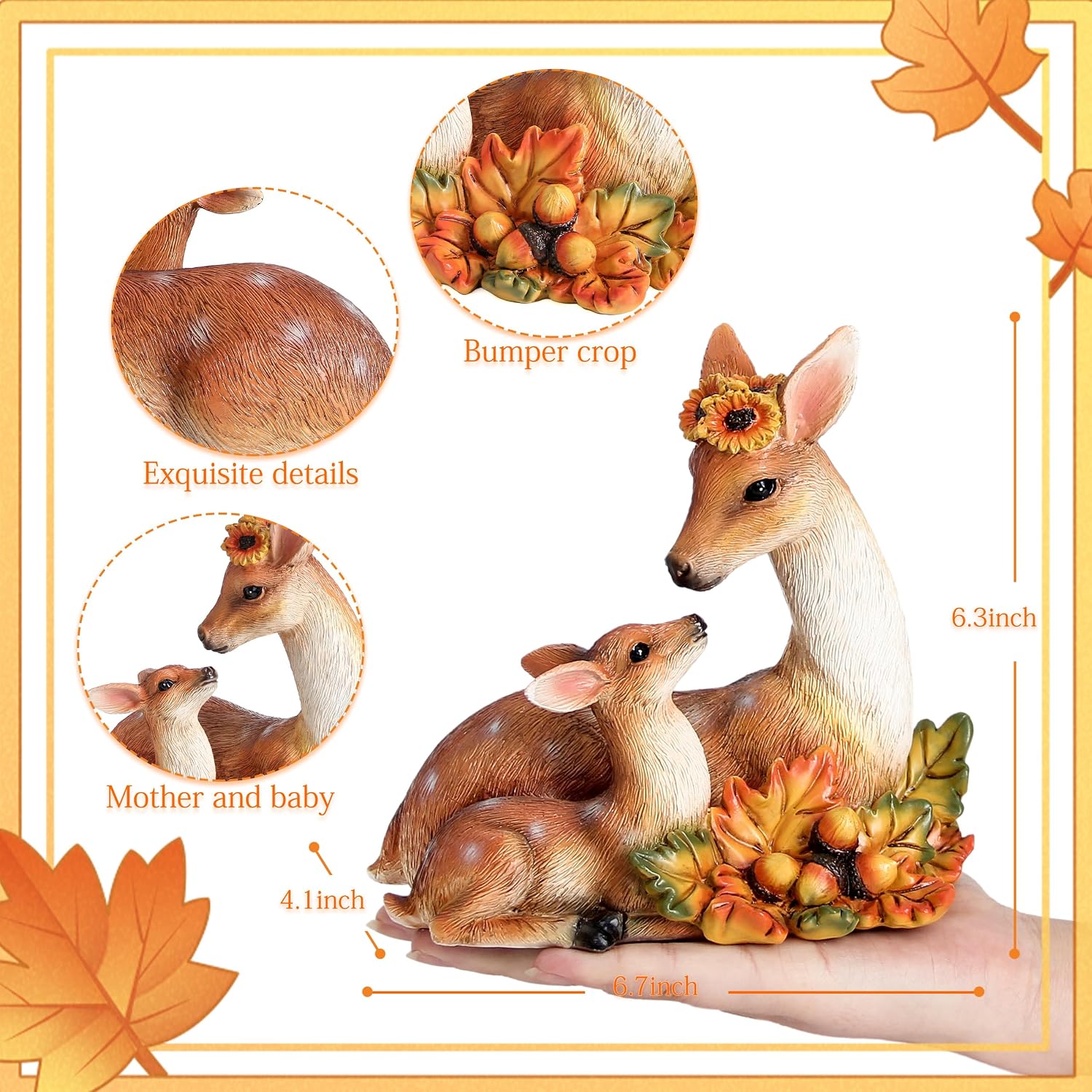 Garden Resin Deer Statue Decor