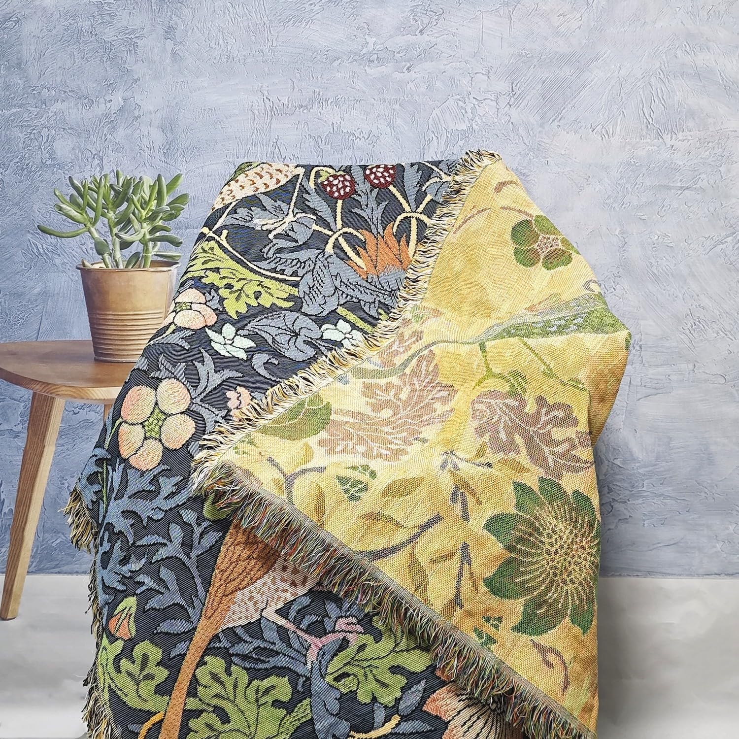 Bohemian Woven Jacquard Throw Blanket