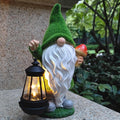 Solar Gnome Mushroom Garden Statue Decor