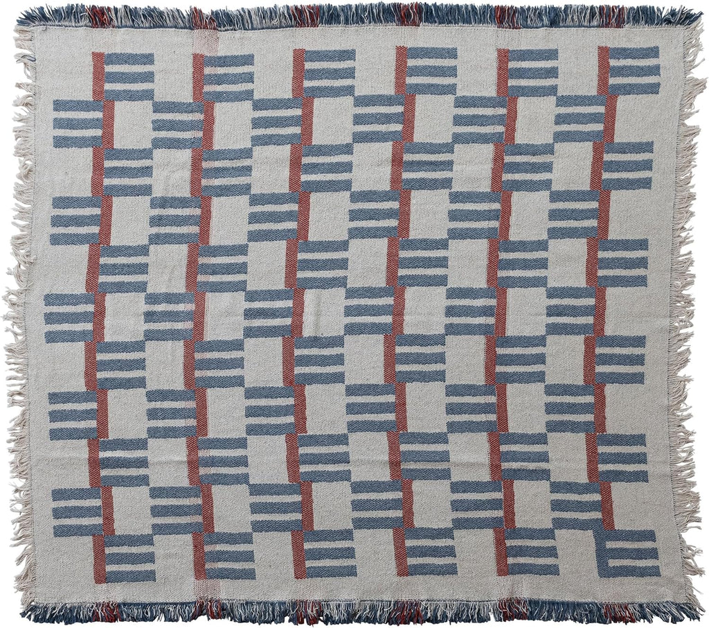 Creative Co-Op Jacquard Throw Blanket